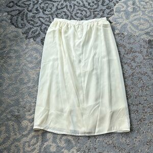 Vintage Scruples Flowing Layered Skirt Ivory 13